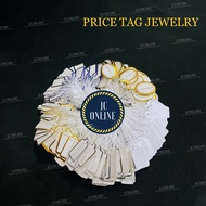 JCONLINE Paper Price Jewellery Tag/Gold Tag Gold String Tag Harga Tag Emas Hanging Price Tag Jewelle