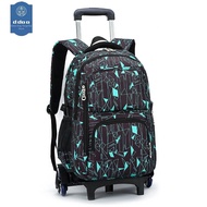 DDOO | Large Capacity Roller School Bag 3-Wheel Climbing