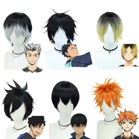 Hot Anime Haikyuu!! Hinata Shoyo Tobio Kageyama Kozume Kenma Cosplay Wig Unisex Adult Halloween Part