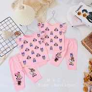 [6m-5Y] Ready Stock HM Kids Design Set Pyjamas Girl |Minnie|