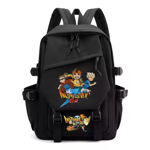 Inazuma Eleven Go School Backpack Lightweight Travel Rucksack Large Capacity College Students Bookba