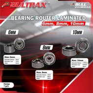 Bultrax Bearing router laminated 6mm, 8mm, 10mm