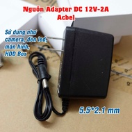 Acbel 5.5x2.1mm 12V 2A power adapter used for cameras, HDD Box, monitors, Wifi Router