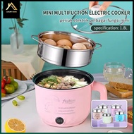 VIRAL 1.8L Non Stick Cooker Mini Portable Mini Rice Cooker Periuk Nasi Multicooker Steamer Hostel Co