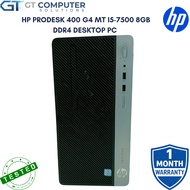 HP ProDesk 400 G4 MT Intel Core i5-7500 8GB DDR4 Desktop PC CPU Tower Office Computer