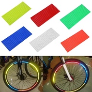 5 Colors Bicycle Wheel Reflective Warning Tape Strip/ Motorcycle Rim Safety Reminder Fluorescent Stickers/ Mountain Bike Decoration Decals