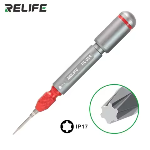 RELIFE RL-724/728/730/726 Screwdriver for IP17 Series with Non-Slip Handle and Alloy Bit Repair/Disa