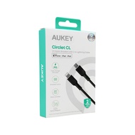 Aukey Circlet CL Series Kabel Data USB-C to Lightning Nylon PD Fast Charging Compatible for iPhone