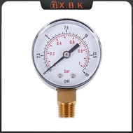 X.B.K Low pressure gauge for fuel air oil gas water 50mm 0-15 PSI 0-1 bar 1/4 BSPT SG
