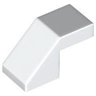 Lego 28192 Slope 45 2 x 1 with Cutout without Stud white