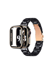 Correa de reloj compatible con Apple Watch Negro