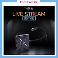 Bộ Chuyển Đổi Livestream Lightning Đa Năng Dây livestream Stereo Cho Điện Thoại IP - Dây livestream