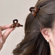 Amber Cherry Small Clip for Women New Style Princess Head Bangs Clip Broken Hair Small Shark Clip Fa