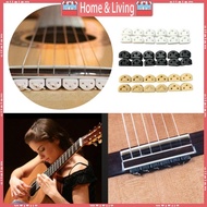 ci 12PCS Guitar String Fasteners Set 3 Hole Plastic Guitar String Ties Bridge Beads Plastic Texture 