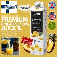 Bonne Finland 100% Pineapple Juice 1L | No Added Sugar/Water | No Preservatives No Additives Halal
