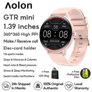Aolon GTR Mini SmartWatch Bluetooth Call Heart Rate Blood Pressure DIY Wallpaper Sport Waterproof sm