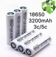 ถ่านชาร์จ แบตเตอรี่ 18650 Li-ion 3.7V 3200mAh แบตเตอรี่ลิเธียม ถ่านโซล่าเซล แบตสว่านไฟฟ้า แบตเตอรี่ไฟฉาย แบตเตอร อเนกประสงค์ ถ่านชาร์จ ถ่านไฟฉาย 4 ก้อน ถ่านชาร์จคุณภาพสูง หัวแบน แบตเตอรี่ Rechargeable lithium Li-ion Battery 18650