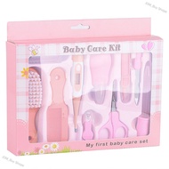 Jom _ Buy Shope 10-Piece Set with Thermometer Baby Care Set Pink