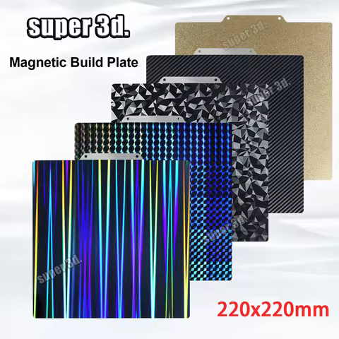 Pei Magnetic Build Plate PEO PET H1H Plate 220x220mm Spring Steel Sheet For 3D Printer Anycubic Mega