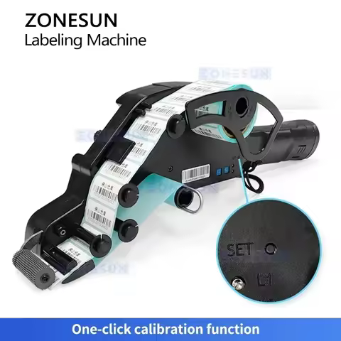 ZONESUN ZS-SDTB40 Portable Handheld Electric Labeling Machine One-Click Calibration Label Applicator