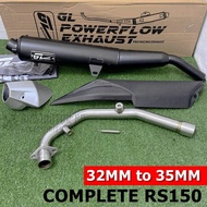 GL RACING CUTTING STANDARD EXHAUST WINNER RS150 RS150R V 1 V2 32MM TO 35MM