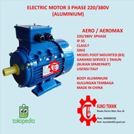1/4 HP 0,18 KW 3 Phase 2 Pole Elektro Motor/dinamo/Motor Induksi B3