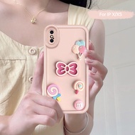 Casing iPhone 3D Butterfly Butterfly candy blockbuster untuk bodi ponsel anti-jatuhan iPhone 11 13 7