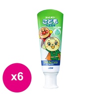 日本獅王麵包超人牙膏40g （哈密瓜）*6條_廠商直送