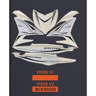 ( Y15 V2 ) ( RC150 design ) MAGIC BOY BODY COVER SET COVERSET colour : black white / black creamy wh