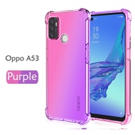 Carristo Oppo A53 Anti-Shock Case Cover Rainbow Aurora TPU Soft Casing Housing