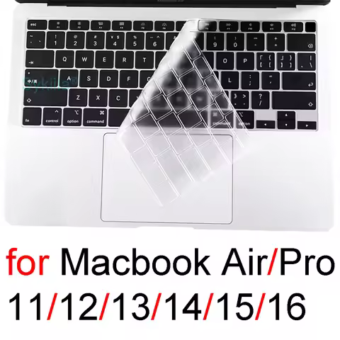Keyboard Cover for Macbook Air 13 M4 15 M3 11 Pro 13 14 M2 M1 Max Pro 16 15 17 12 Silicone Protector
