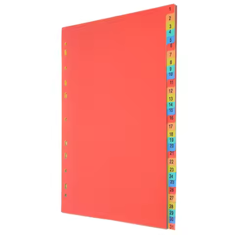 1Set Report File Loose-Leaf Index Divider Colored Paper Dividers for Binder Notepad Tabs Page Marker