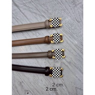 LK533 Fashionable Leather Belt With Accessories Luxurious Design Width 2 Cm. Length 40 Inches