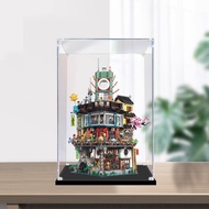 Transparent Acrylic Display Box for LEGO 70620 Phantom Ninja City Storage Case Dustproof Cover