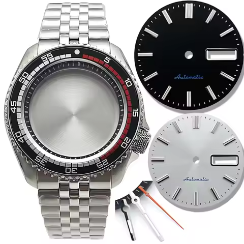 42mm NH36 Diver 55th Anniversary Watch Case Fit 28.5mm Dial No logo For Seiko 5Sports SRPK13K1 NH36 