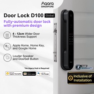 Aqara D100 Smart Door Lock Fire Rated Zigbee Push Pull Digital Lock work with Apple HomeKit and Goog