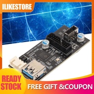 ilikestore Denash 19PIN Type E Adapter Expansion Card  5Gbps PCB Material High Compatibility USB3.2 