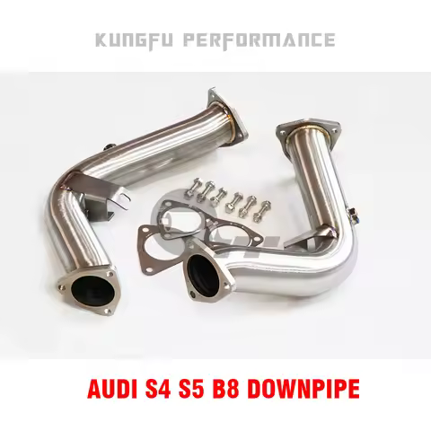 KUNGFU PERFORMANCE Downpipe For Audi S4 B8 S5 8T A6 C7 A7 C7 A8 D4 SQ5 3.0TFSI Quattro Decat