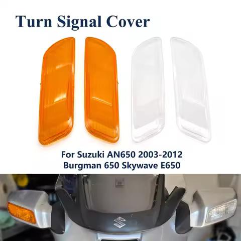 Motorcycle Front Turn Signal Cover Lamp Cover For Suzuki AN650 AN 650 2003-2012 Burgman650 SkywaveE6