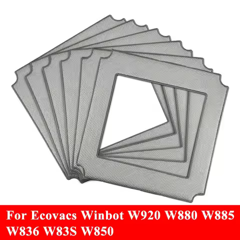 6pcs Cleaning Mops for Ecovacs Winbot W836 W850 W880 W885 W920 Window Cleaner Robot Microfiber Rags 