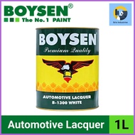 ◱ ❥ ✹ Boysen Automotive Lacquer White or Black 1 Liter Solvent-Based Nitrocellulose Lacquer Paint