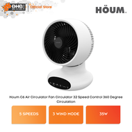 Houm Air Circulator Fan C6 / C8 / C8DC Strong Powerful Wind 32 Speed Control C6 / C8 / C8DC Kipas Me