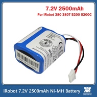 Original iRobot battery 7.2V 2500mAh for iRobot Roomba Braava 380 380T Mint 5200c Ni-MH  Rechargeabl