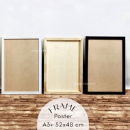 VIRAL A3+ Poster Frame 32x48 cm A3 plus - Pine Wood Frame natural - Minimalist Figure Frame