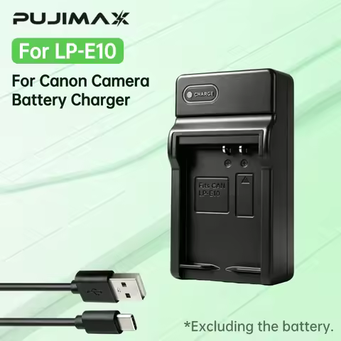 PUJIMAX LP-E10 USB Camera Battery Charger Compatible for Canon EOS 1100D 1200D 2000D 3000D 4000D KIS