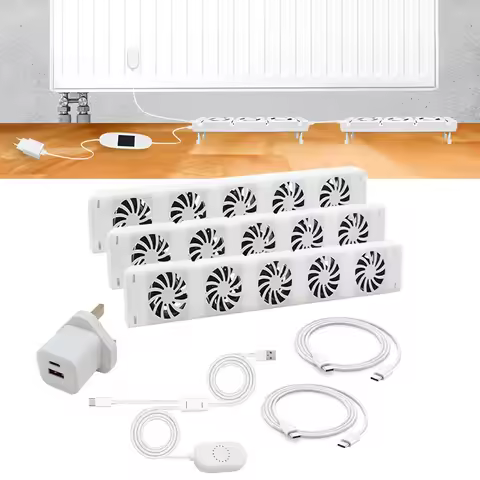 5.0 Radiator Smart Fan For Booster Extension Set Ventilator Fan DC 5V 1A 100-240V 50/60Hz AC 350MA F