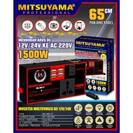 DC TO AC INVERTER 1500 WATT MITSUYAMA MS-INV01 CAR POWER INVERTER DC CURRENT 12v TO AC 220v