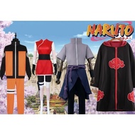 Naruto Costumes cosplay Full kids and adult shirt and pants Comic anime Akatsuki Naruto Uchiha Itach
