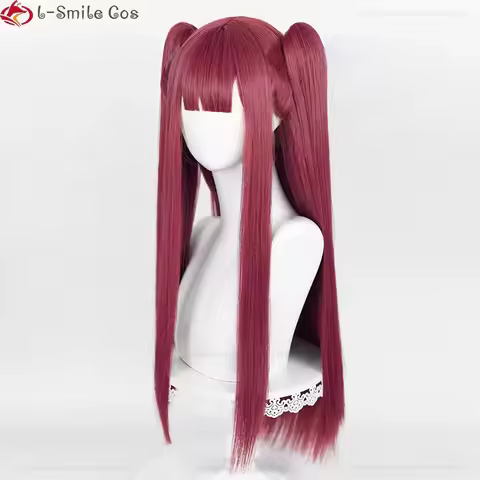 qq38Marin Anime COS Darling Rizu Kyun Cosplay Rose Red Kitagawa Marin Devil Party Wigs + Wig Cap