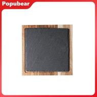 Popubear Steak Plate Food Grade Exquisite Western Restaurant No Odor Smooth Surface Place Snack Oval